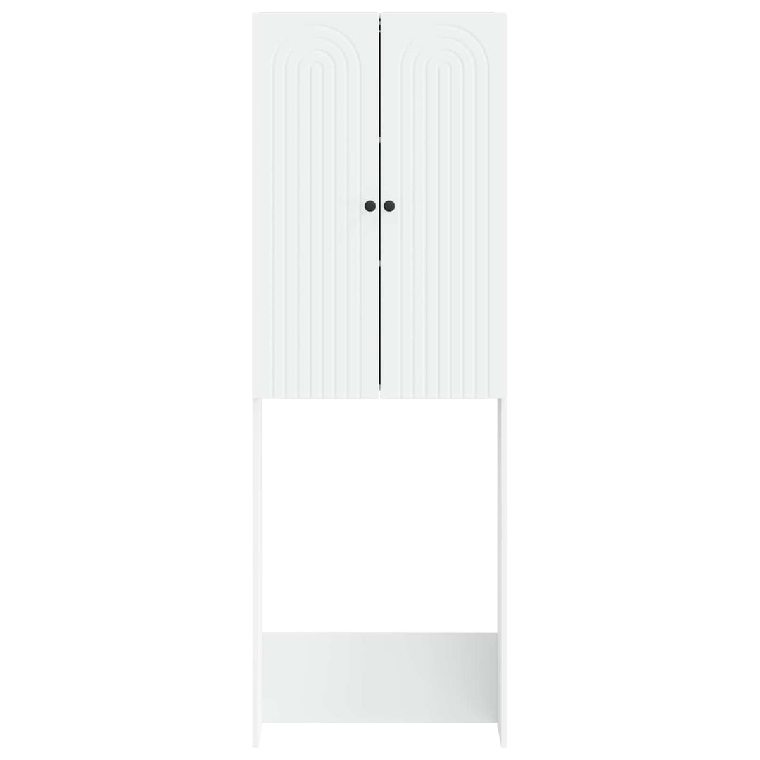 Toilet Skab ALKMAAR Hvid 66 x 25,5 x 190 cm Konstrueret træ
