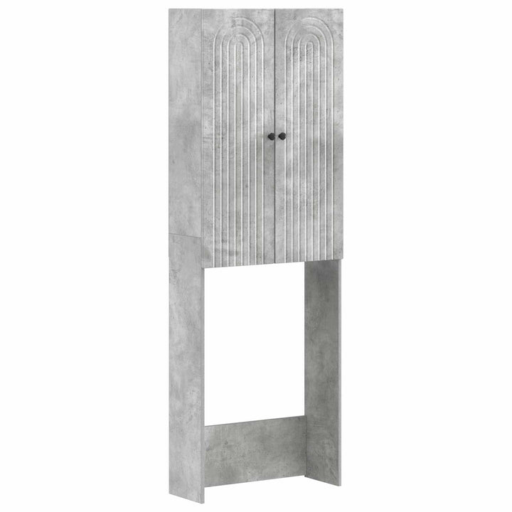 Toilet Skab ALKMAAR Betongrå 66 x 25,5 x 190 cm Konstrueret træ