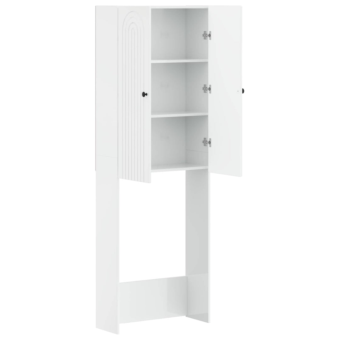 Toilet Skab ALKMAAR Hvid højglans 66 x 25,5 x 190 cm