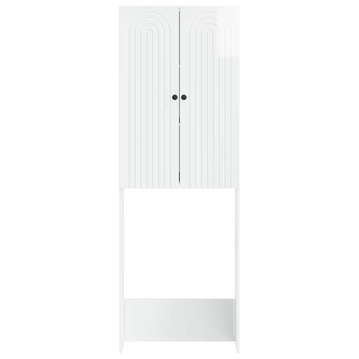 Toilet Skab ALKMAAR Hvid højglans 66 x 25,5 x 190 cm