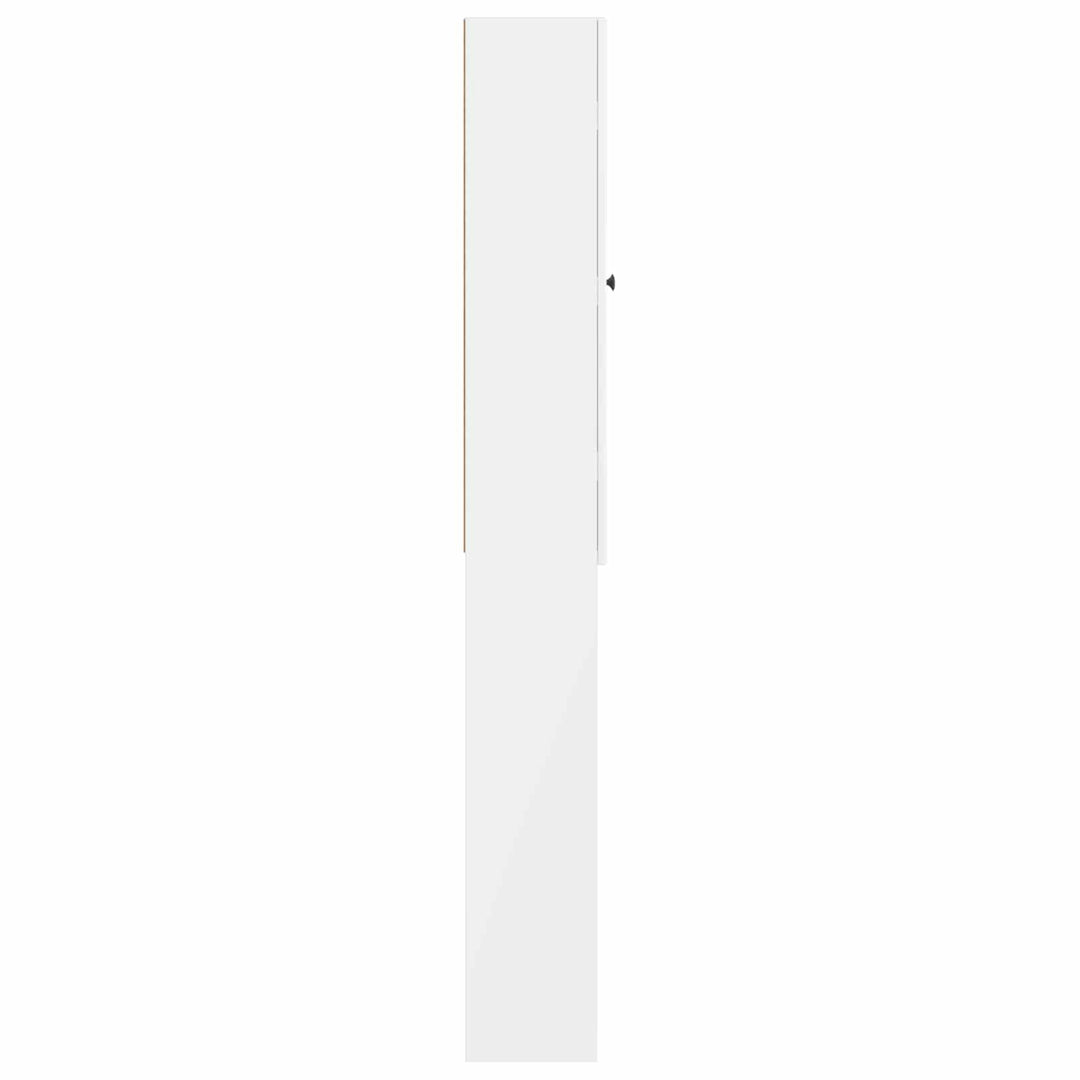 Toilet Skab ALKMAAR Hvid højglans 66 x 25,5 x 190 cm