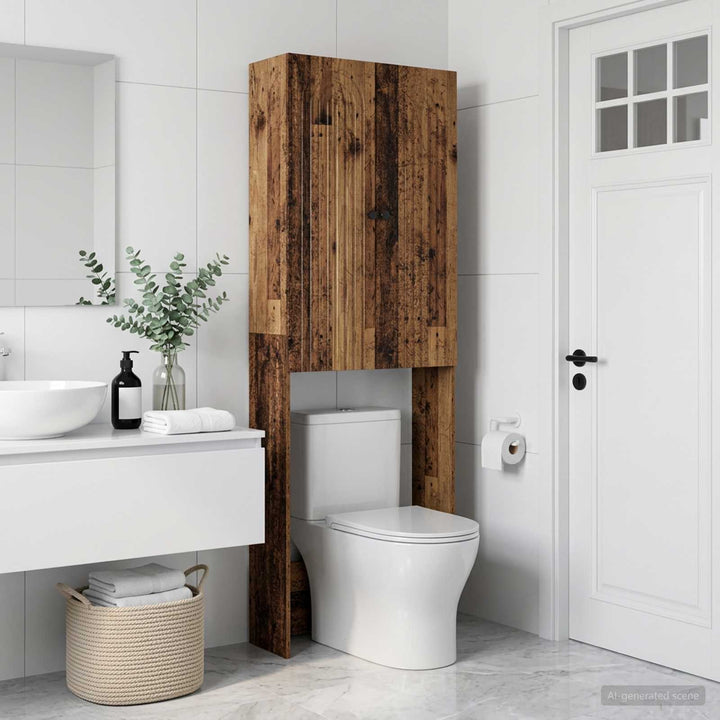 Toilet Skab ALKMAAR Gammelt træ 66 x 25,5 x 190 cm