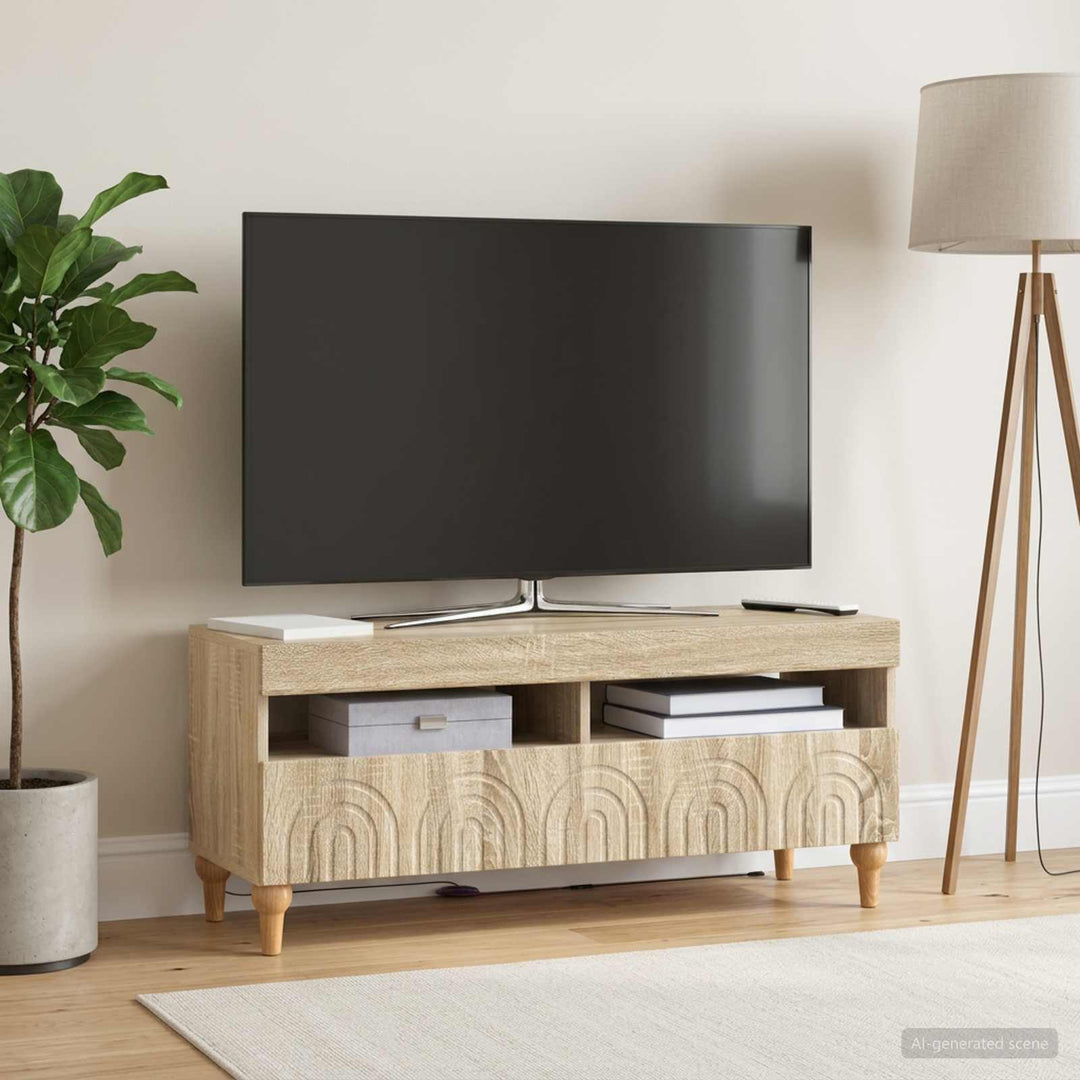 LED TV-skab Sonoma-eg Konstrueret træ
