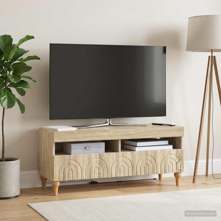 LED TV-skab Sonoma-eg Konstrueret træ