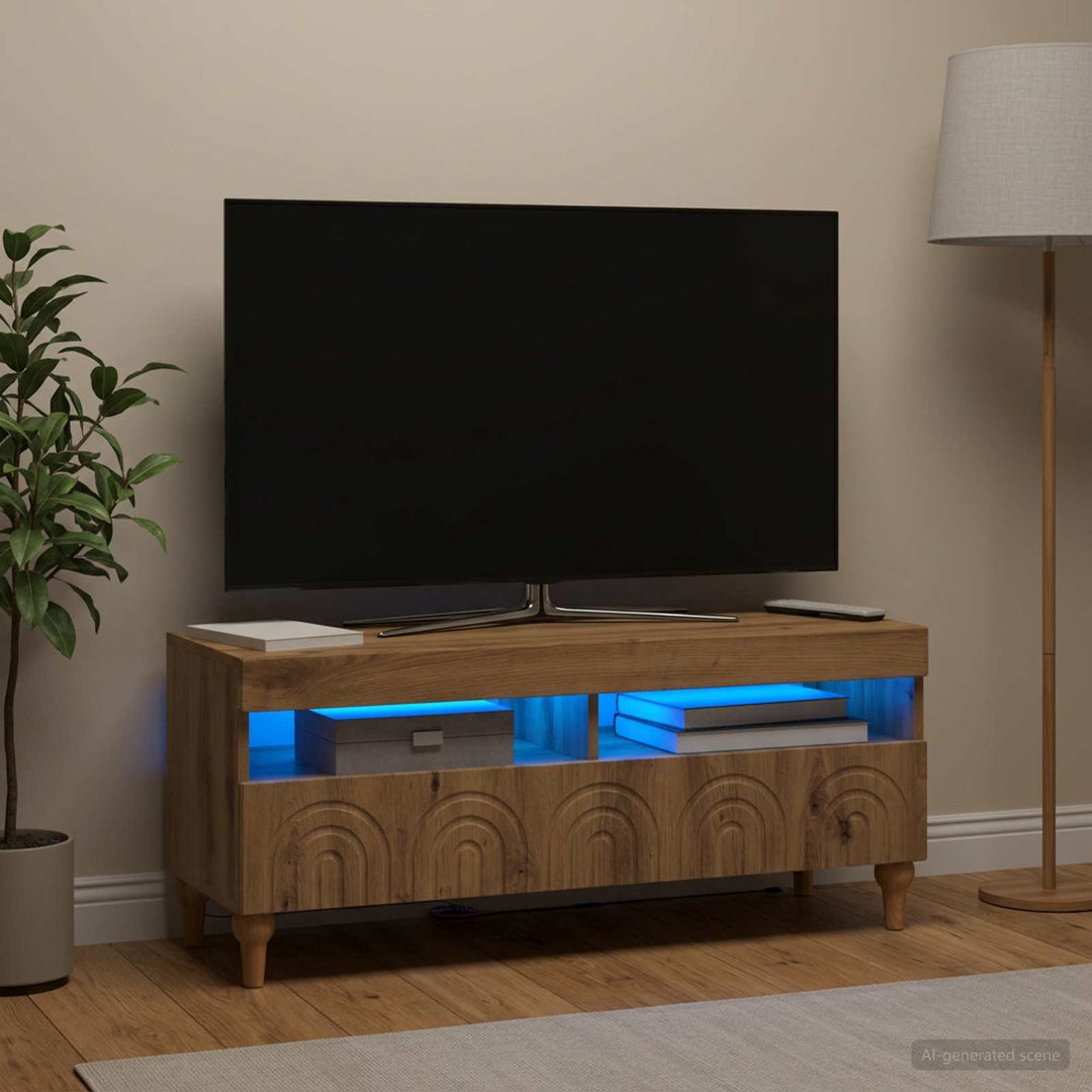 LED TV-skab Artisan-eg Konstrueret træ