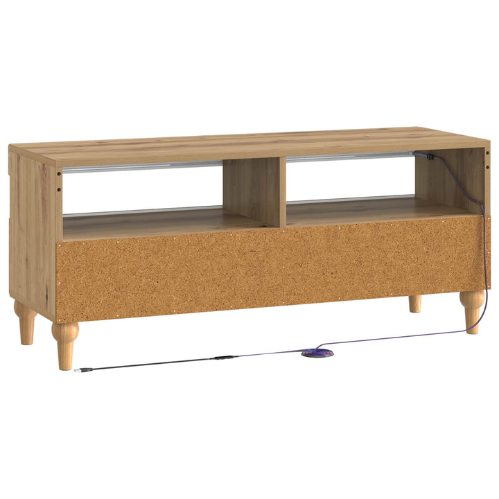 LED TV-skab Artisan-eg Konstrueret træ