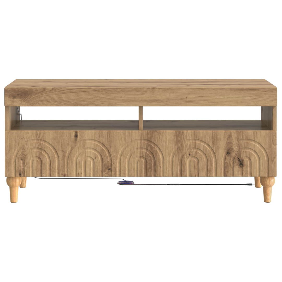 LED TV-skab Artisan-eg Konstrueret træ