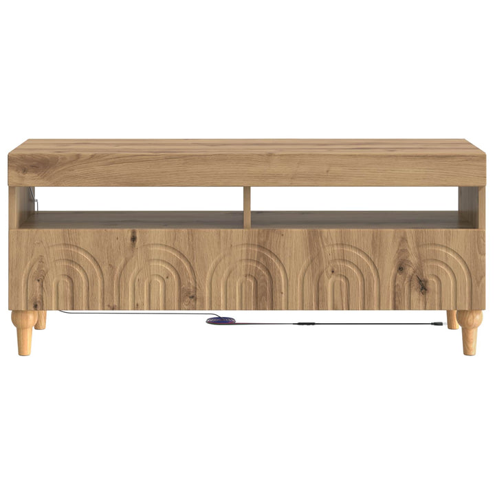 LED TV-skab Artisan-eg Konstrueret træ