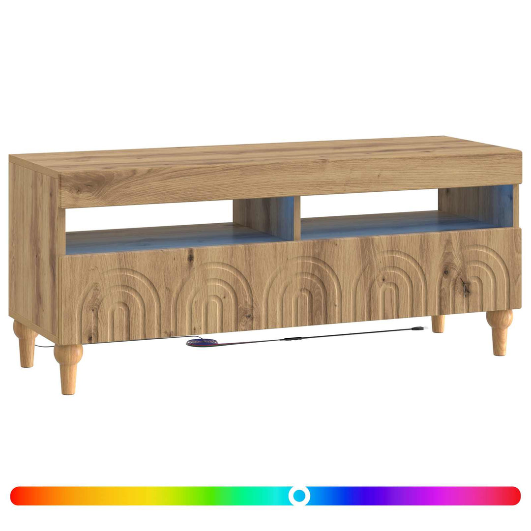 LED TV-skab Artisan-eg Konstrueret træ