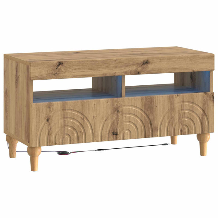 LED TV-skab Artisan-eg Konstrueret træ