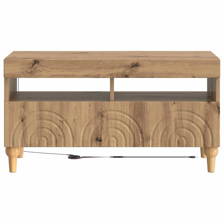 LED TV-skab Artisan-eg Konstrueret træ