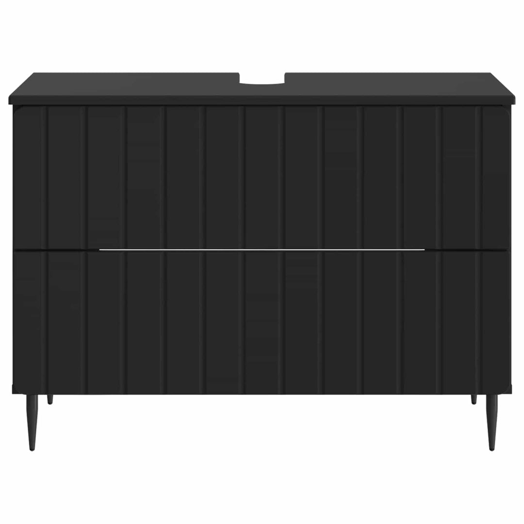 Badeværelsesskabsunder ZWOLLE Sort 82 x 41 x 58,5 cm