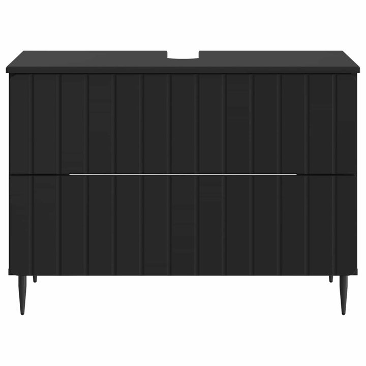 Badeværelsesskabsunder ZWOLLE Sort 82 x 41 x 58,5 cm