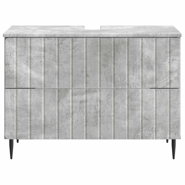 Badeværelsesskabsunder ZWOLLE Betongrå 82 x 41 x 58,5 cm