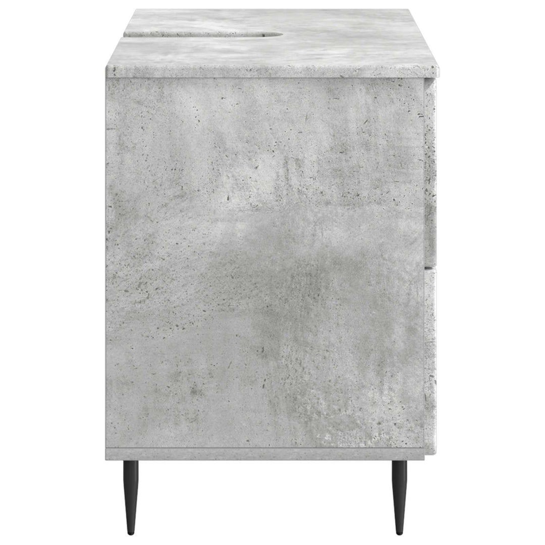 Badeværelsesskabsunder ZWOLLE Betongrå 82 x 41 x 58,5 cm