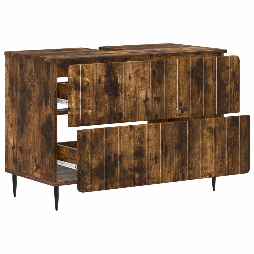 Badeværelsesskabsunder ZWOLLE Røget eg 82 x 41 x 58,5 cm