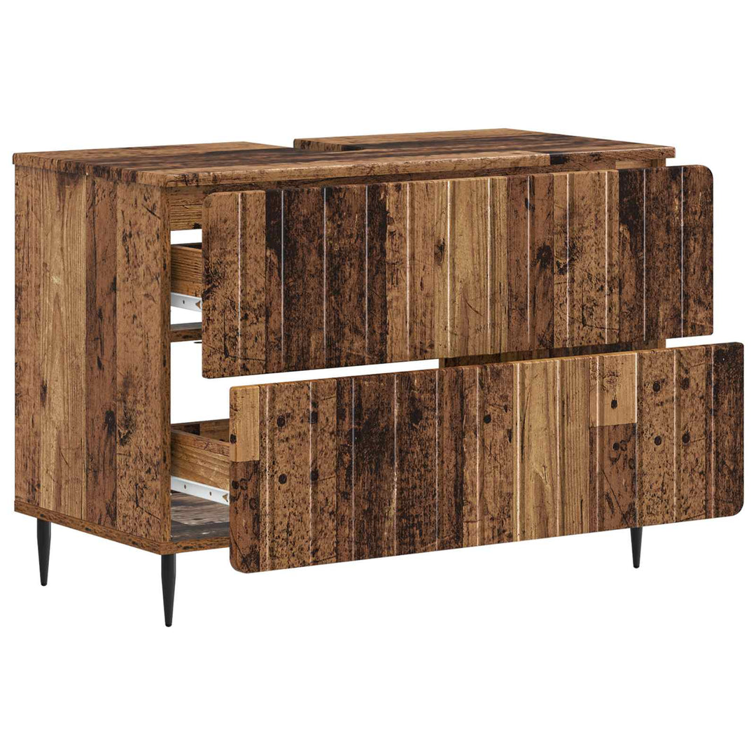Badeværelsesskabsunder ZWOLLE Gammelt træ 82 x 41 x 58,5 cm