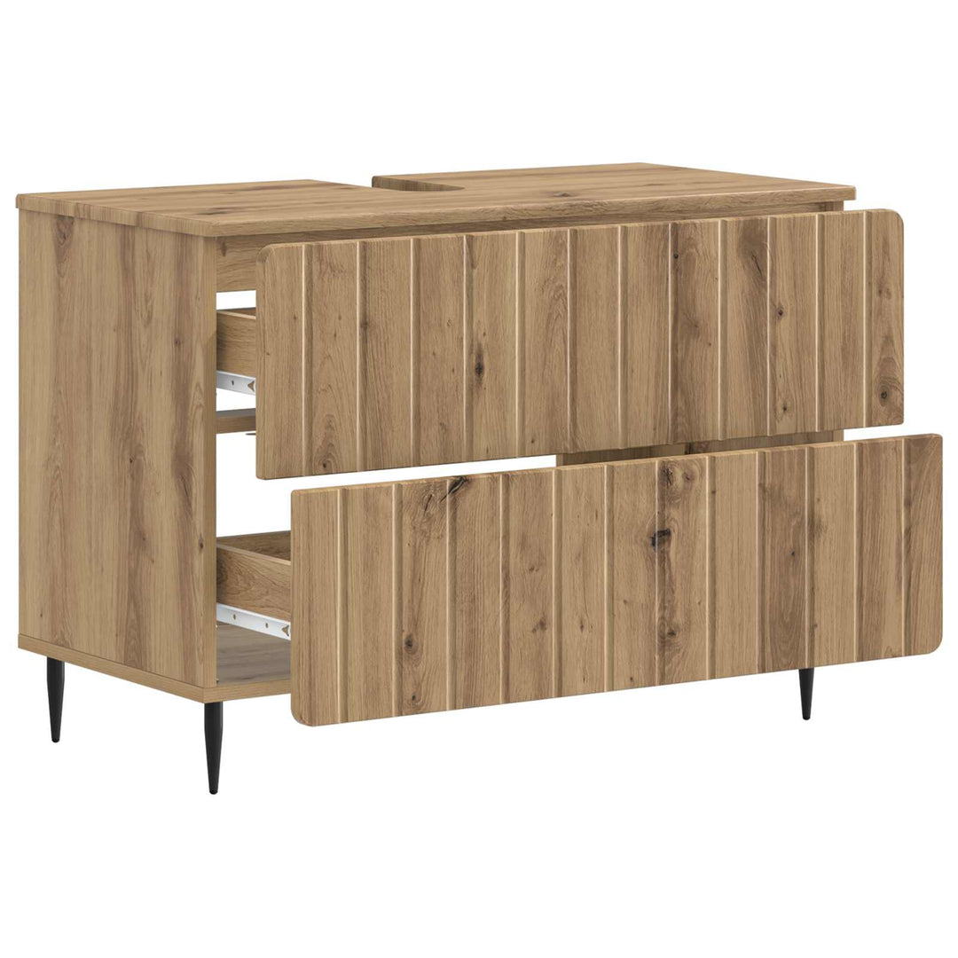 Badeværelsesskabsunder ZWOLLE Artisan-eg 82 x 41 x 58,5 cm
