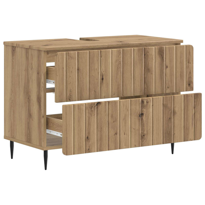 Badeværelsesskabsunder ZWOLLE Artisan-eg 82 x 41 x 58,5 cm