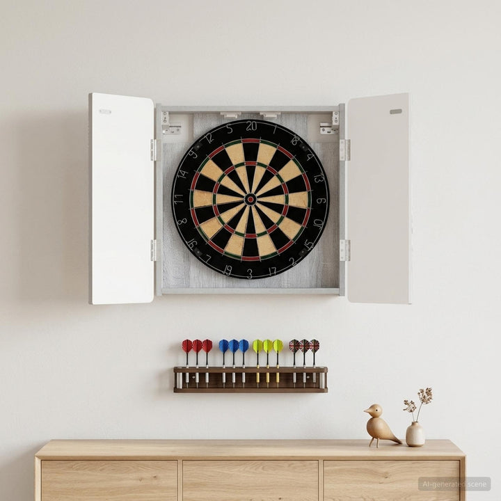 Dartboard Skab ZWOLLE Grå Sonoma 52,5 x 10,5 x 57,5 cm