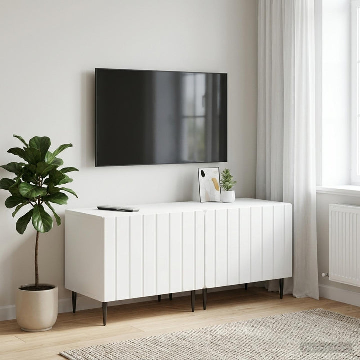TV-skab Hvid Konstrueret træ