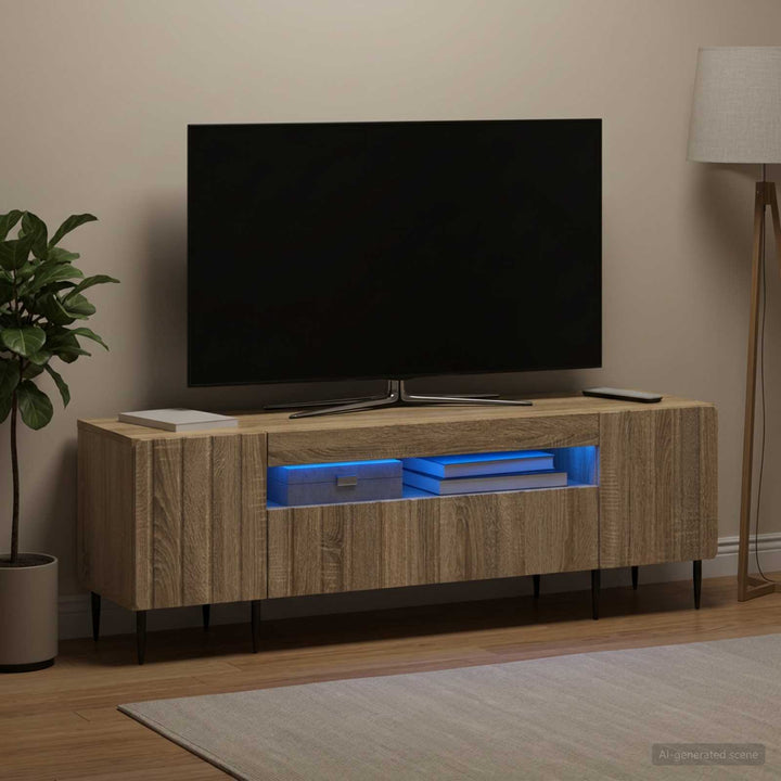 LED TV-skab Sonoma-eg Konstrueret træ