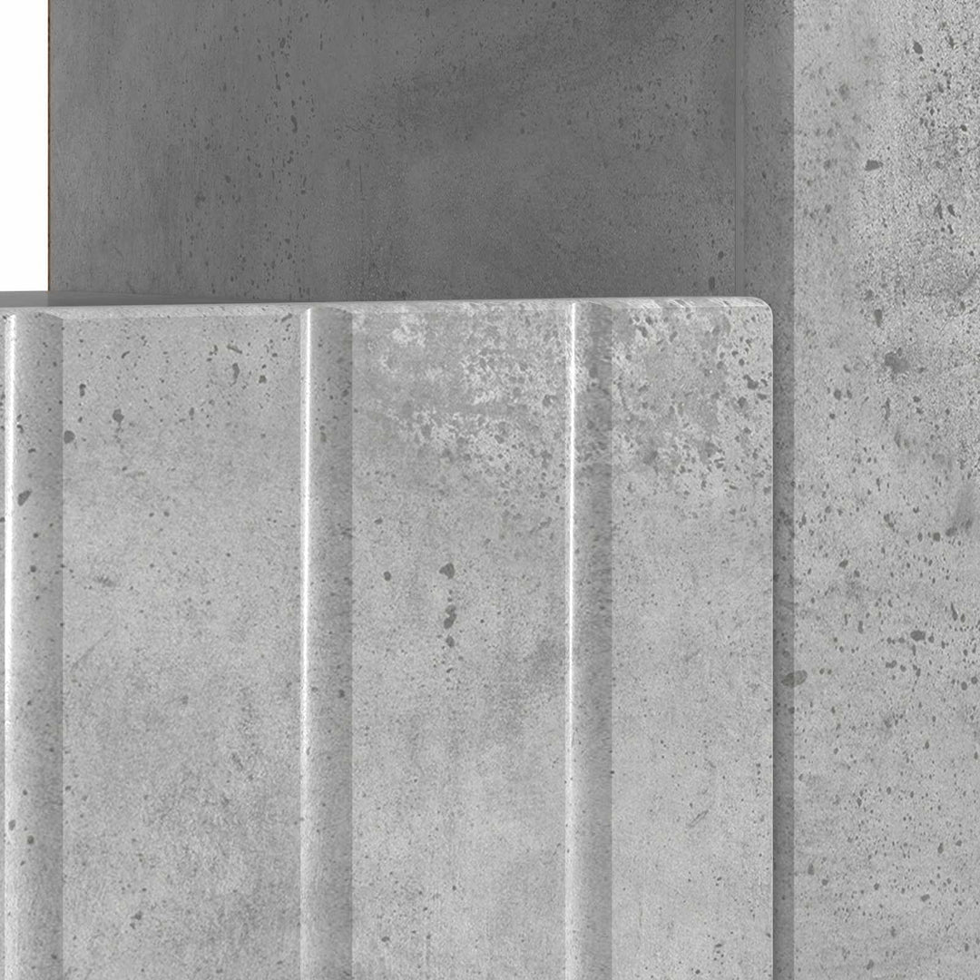 LED TV-skab Betongrå Konstrueret træ