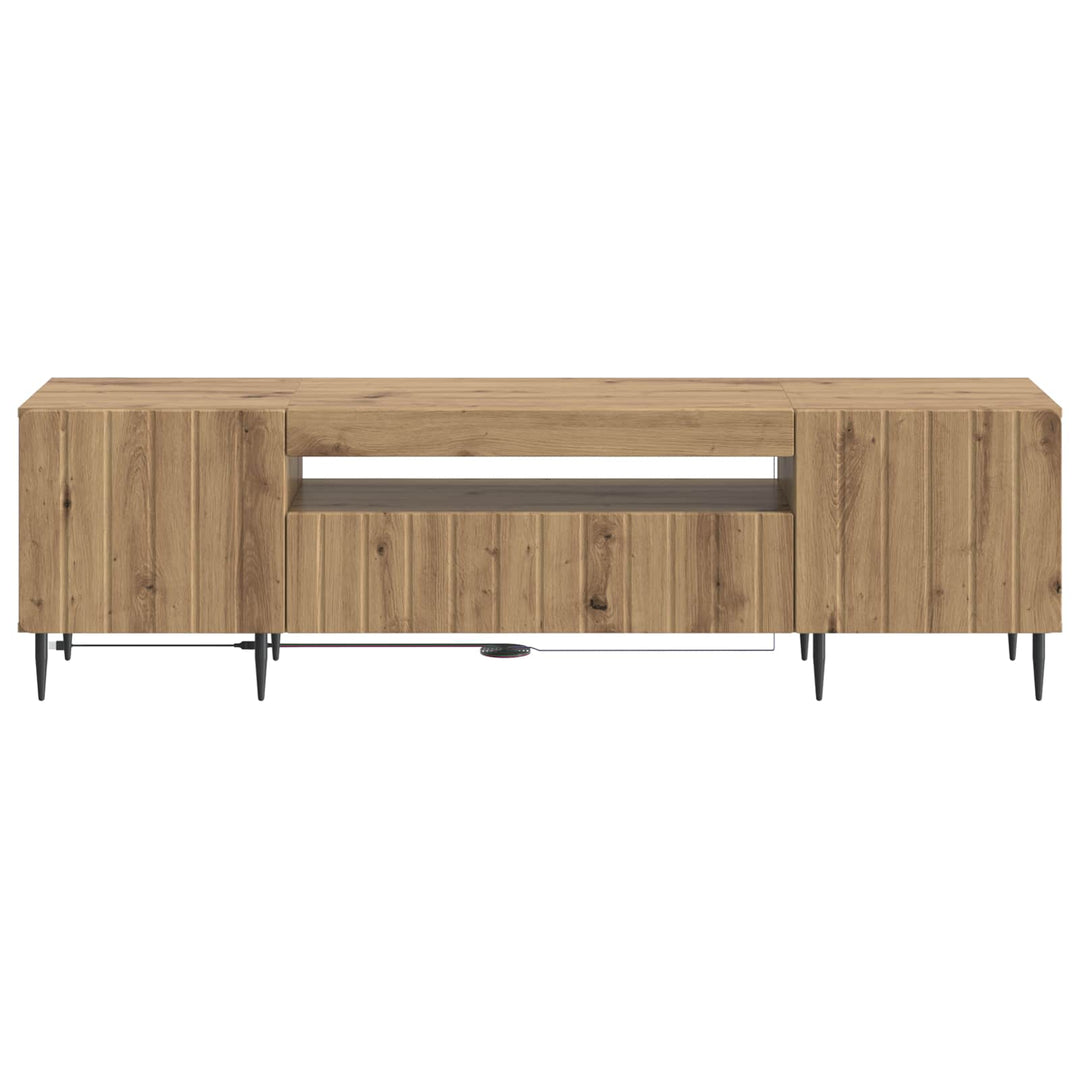 LED TV-skab Artisan-eg Konstrueret træ