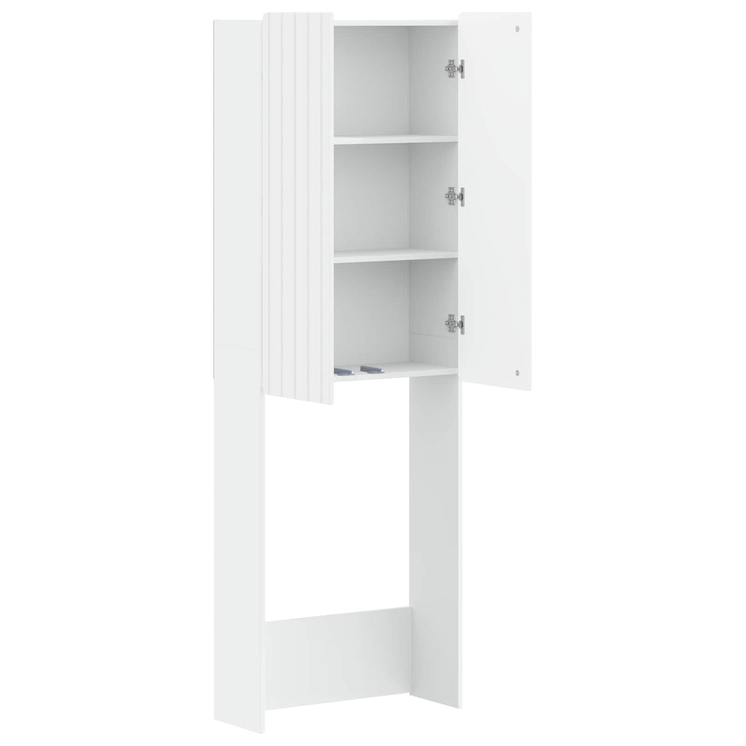 Toilet Skab ZWOLLE Hvid 66 x 25,5 x 190 cm Konstrueret træ