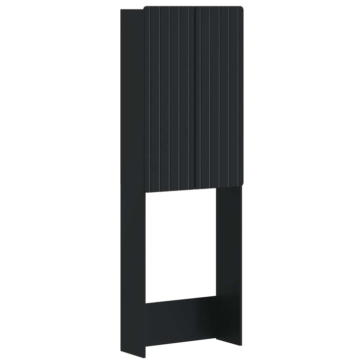 Toilet Skab ZWOLLE Sort 66 x 25,5 x 190 cm Konstrueret træ