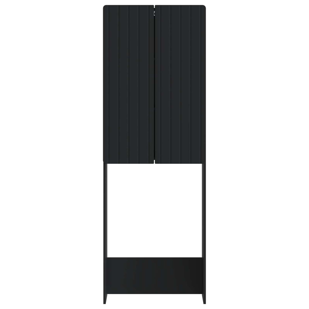 Toilet Skab ZWOLLE Sort 66 x 25,5 x 190 cm Konstrueret træ
