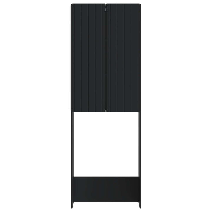 Toilet Skab ZWOLLE Sort 66 x 25,5 x 190 cm Konstrueret træ