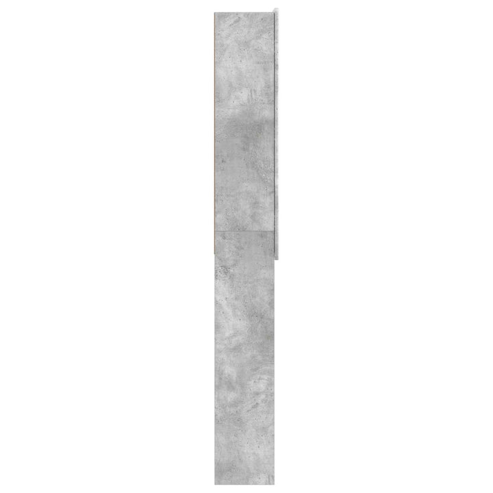 Toilet Skab ZWOLLE Betongrå 66 x 25,5 x 190 cm Konstrueret træ