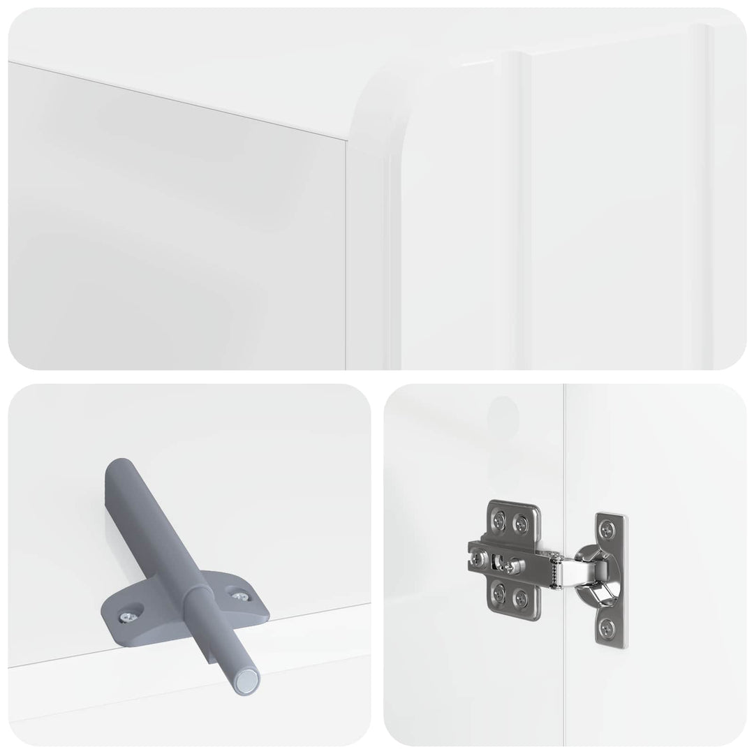 Toilet Skab ZWOLLE Hvid højglans 66 x 25,5 x 190 cm