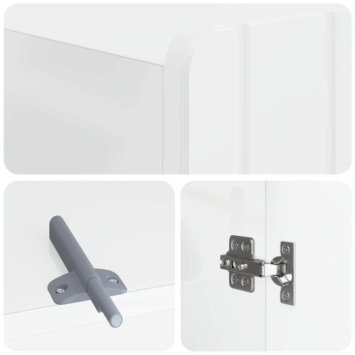 Toilet Skab ZWOLLE Hvid højglans 66 x 25,5 x 190 cm