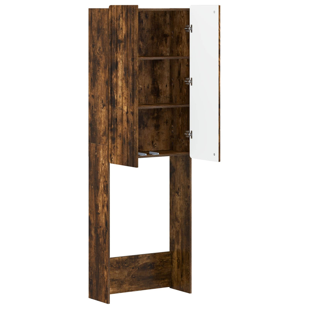 Toilet Skab ZWOLLE Røget eg 66 x 25,5 x 190 cm Konstrueret træ