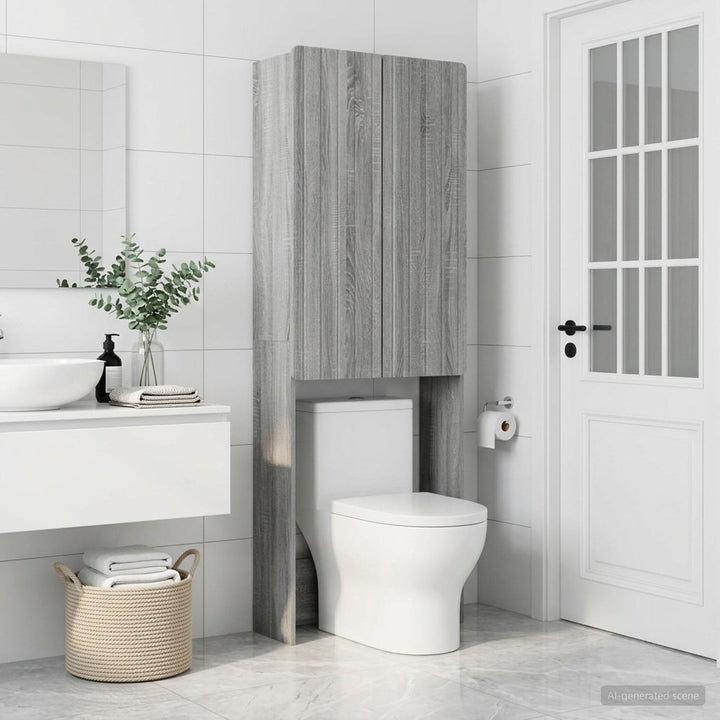 Toilet Skab ZWOLLE Grå Sonoma 66 x 25,5 x 190 cm