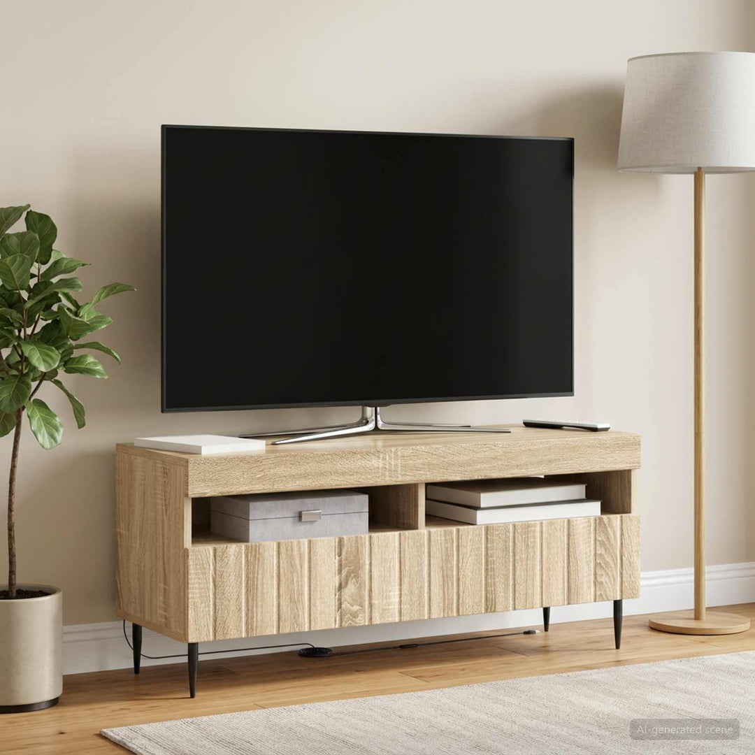 LED TV-skab Sonoma-eg Konstrueret træ