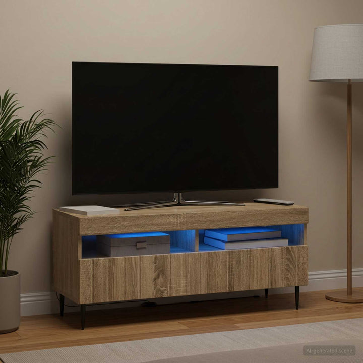 LED TV-skab Sonoma-eg Konstrueret træ