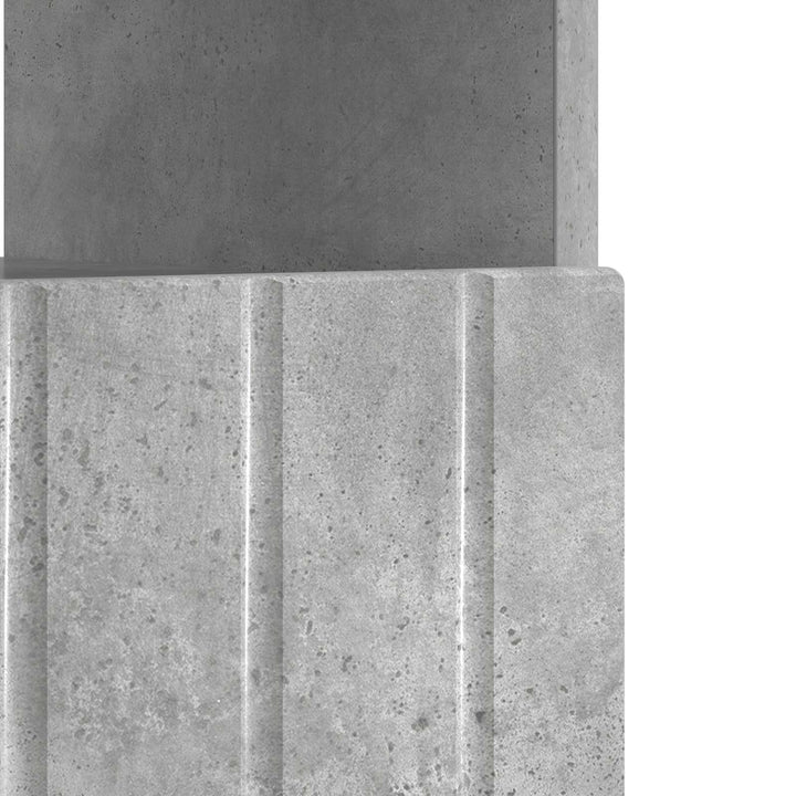 LED TV-skab Betongrå Konstrueret træ