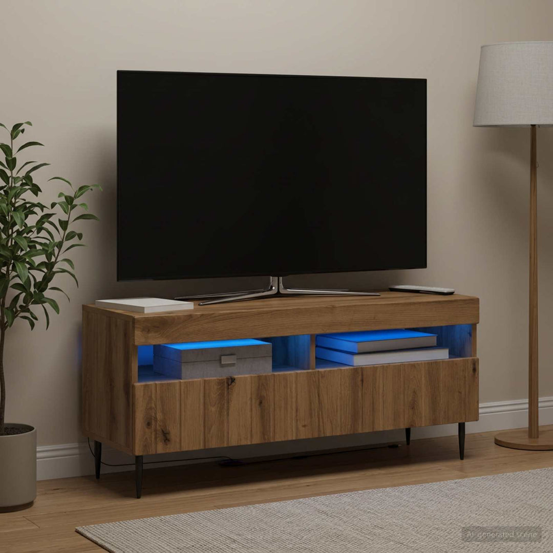 LED TV-skab Artisan-eg Konstrueret træ