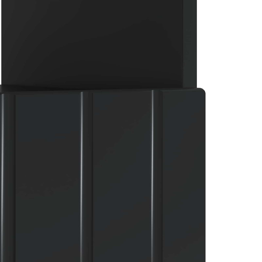 LED TV-skab Sort Konstrueret træ