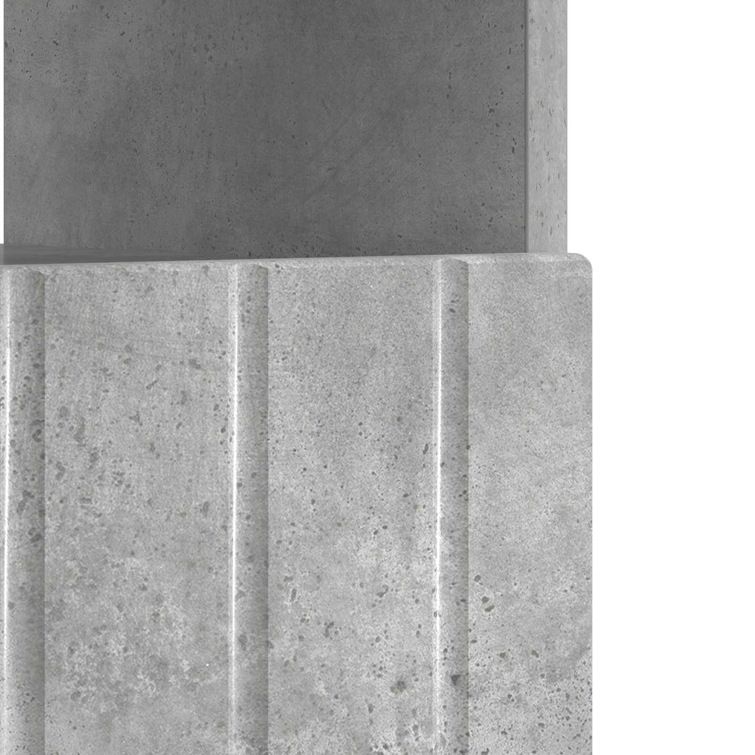 LED TV-skab Betongrå Konstrueret træ