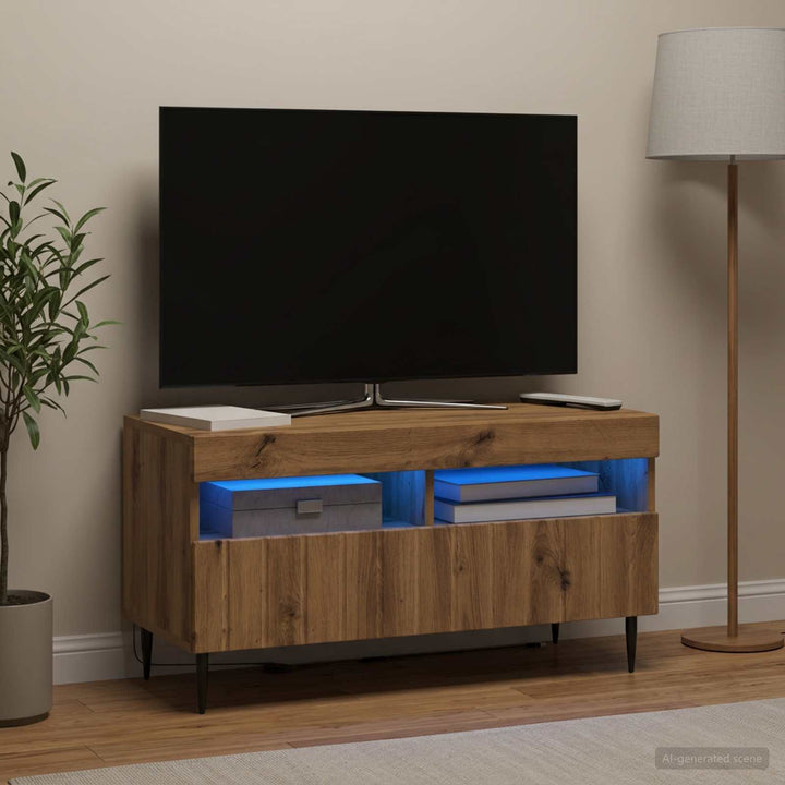 LED TV-skab Artisan-eg Konstrueret træ