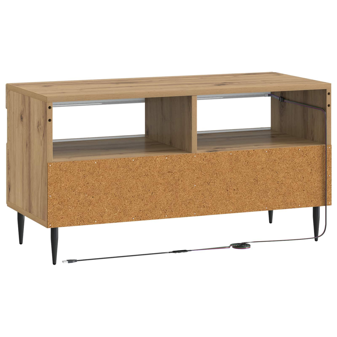 LED TV-skab Artisan-eg Konstrueret træ