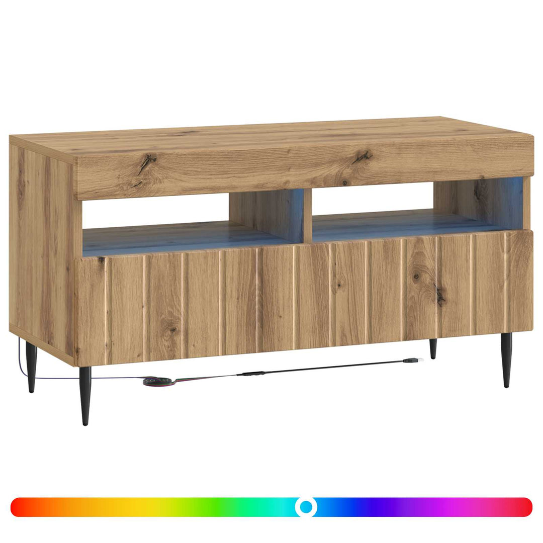 LED TV-skab Artisan-eg Konstrueret træ