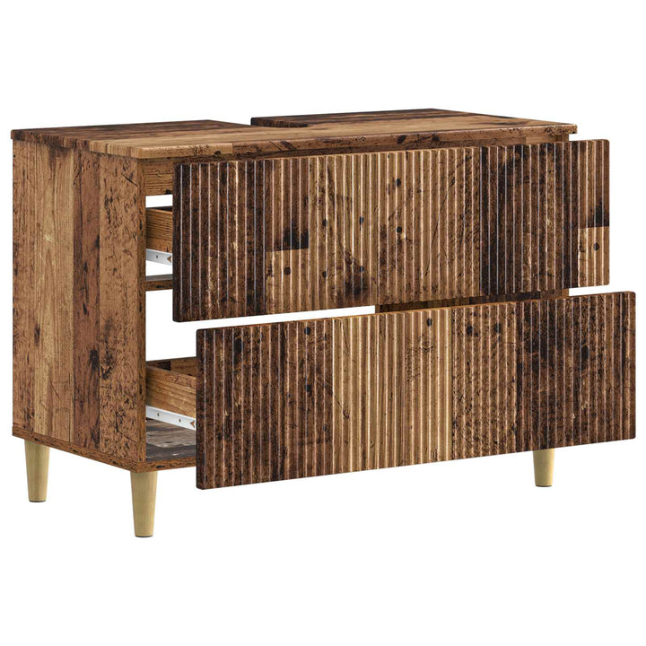 Badeværelsesskabsunder ARNHEM Gammelt træ 82 x 41 x 59 cm