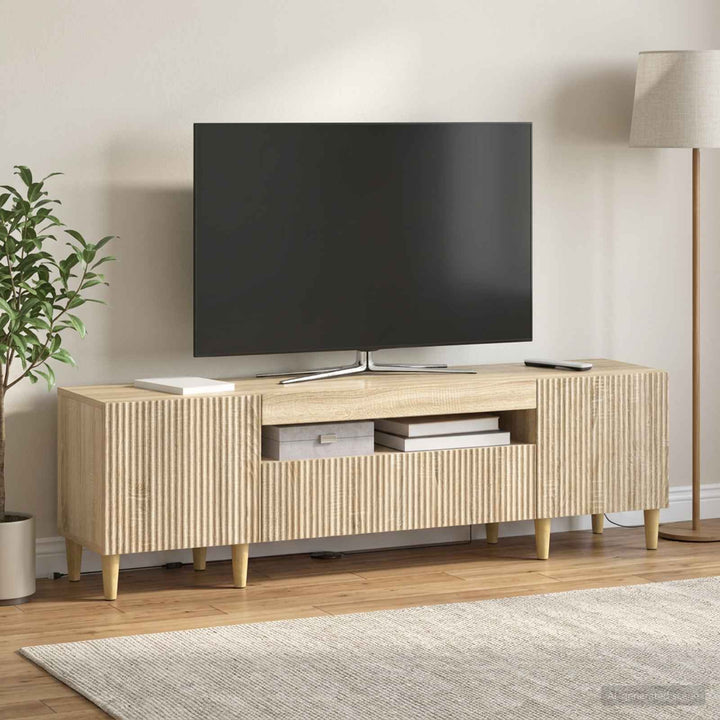 LED TV-skab Sonoma-eg Konstrueret træ