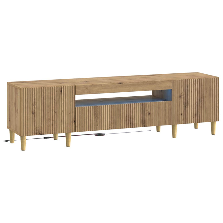 LED TV-skab Artisan-eg Konstrueret træ