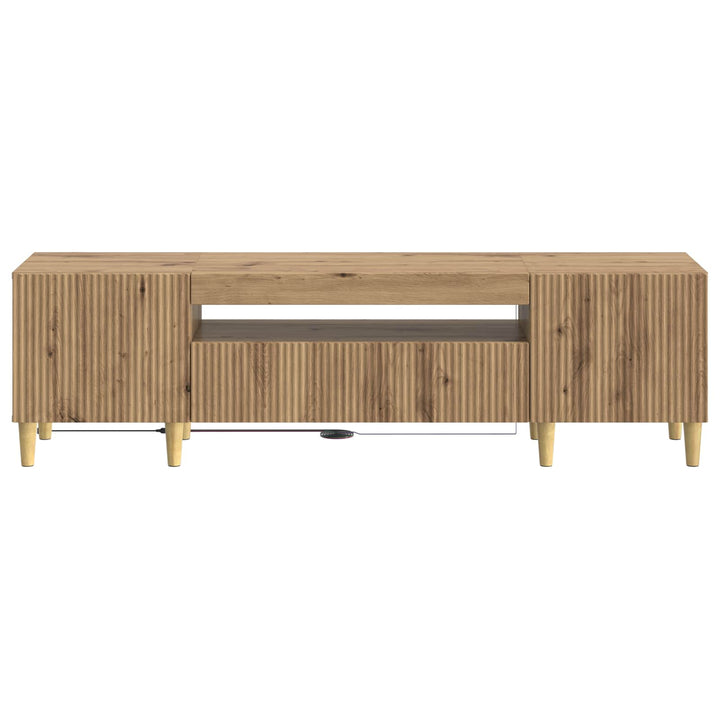 LED TV-skab Artisan-eg Konstrueret træ